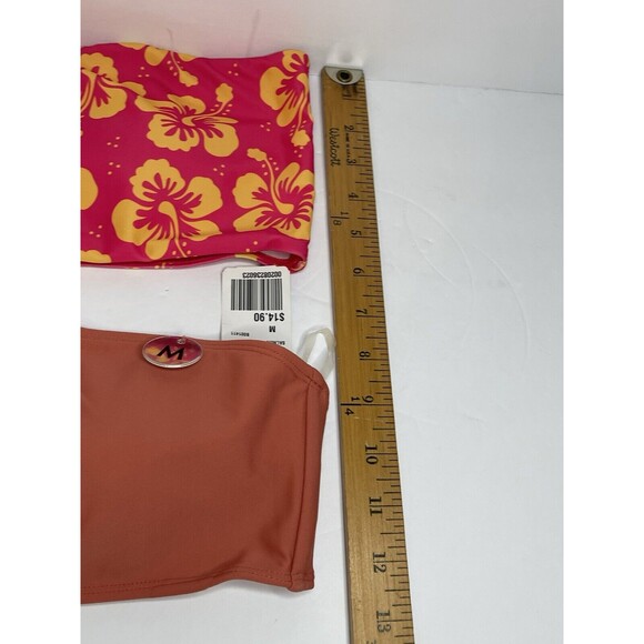 Lot Of 2 Swim Bandeau Bikini Top Bundle Womens Medium Padded - Picture 8 of 8